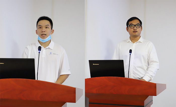 老员工代表讲话。。。。。李立云 摄4.JPG